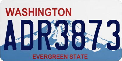 WA license plate ADR3873