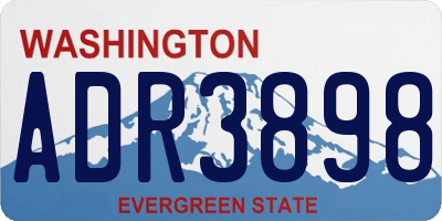 WA license plate ADR3898
