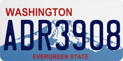 WA license plate ADR3908