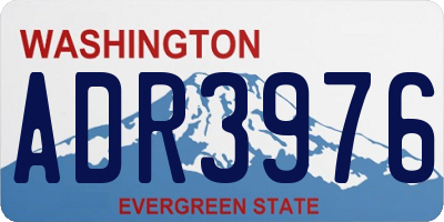 WA license plate ADR3976