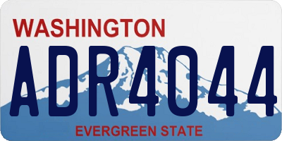 WA license plate ADR4044