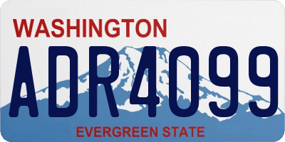 WA license plate ADR4099