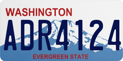 WA license plate ADR4124