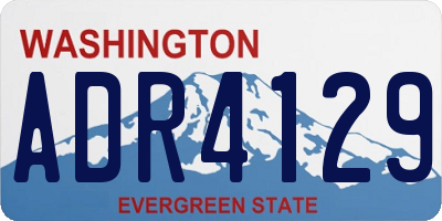 WA license plate ADR4129