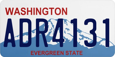WA license plate ADR4131