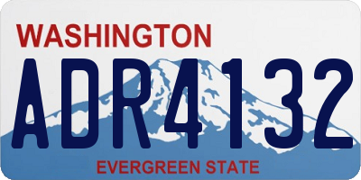 WA license plate ADR4132