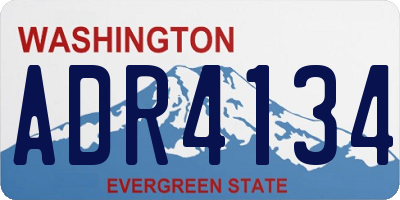 WA license plate ADR4134
