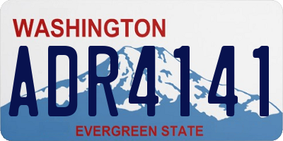 WA license plate ADR4141