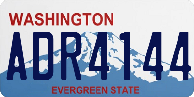 WA license plate ADR4144