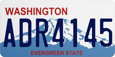 WA license plate ADR4145