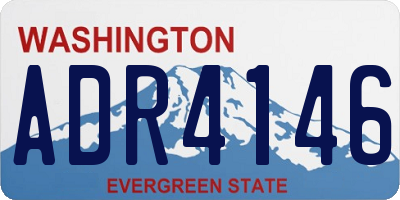 WA license plate ADR4146