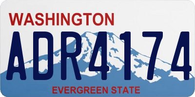 WA license plate ADR4174