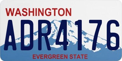 WA license plate ADR4176