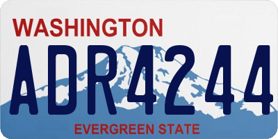 WA license plate ADR4244