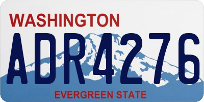 WA license plate ADR4276
