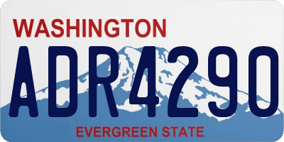 WA license plate ADR4290