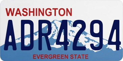 WA license plate ADR4294