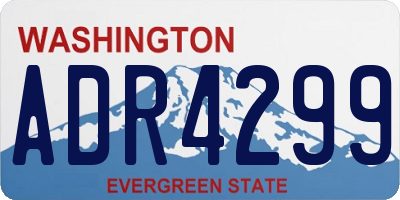 WA license plate ADR4299