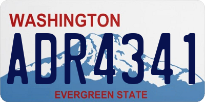 WA license plate ADR4341
