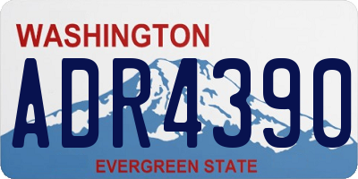 WA license plate ADR4390