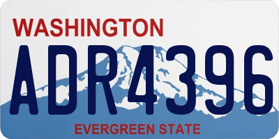 WA license plate ADR4396