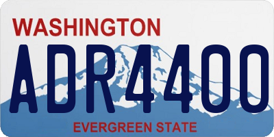 WA license plate ADR4400
