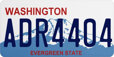 WA license plate ADR4404