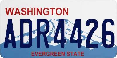 WA license plate ADR4426
