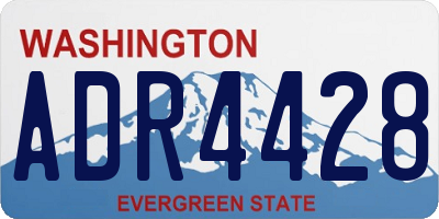WA license plate ADR4428