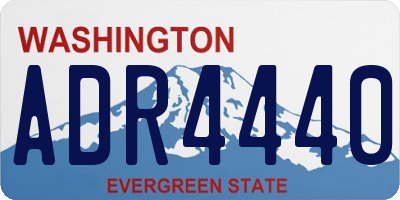WA license plate ADR4440