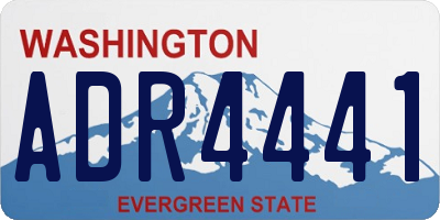WA license plate ADR4441