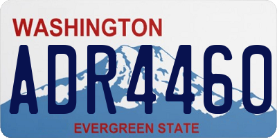WA license plate ADR4460