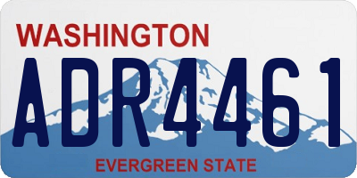 WA license plate ADR4461