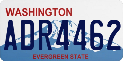 WA license plate ADR4462