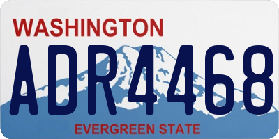 WA license plate ADR4468