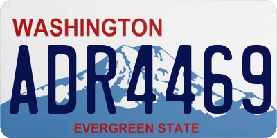 WA license plate ADR4469