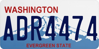 WA license plate ADR4474