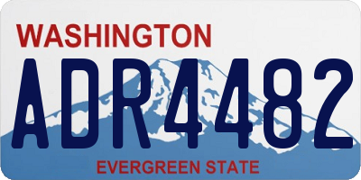 WA license plate ADR4482