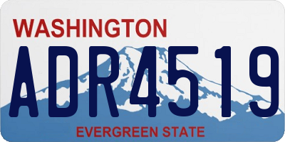 WA license plate ADR4519