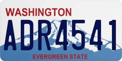 WA license plate ADR4541