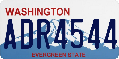 WA license plate ADR4544