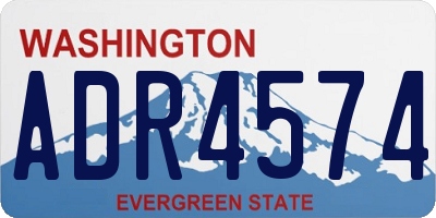 WA license plate ADR4574