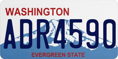 WA license plate ADR4590