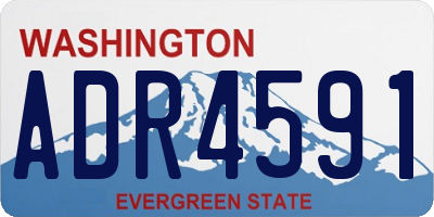 WA license plate ADR4591