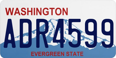 WA license plate ADR4599
