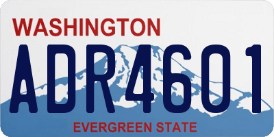 WA license plate ADR4601