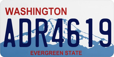 WA license plate ADR4619
