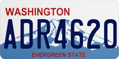 WA license plate ADR4620