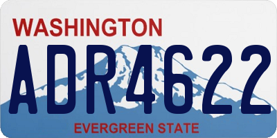 WA license plate ADR4622