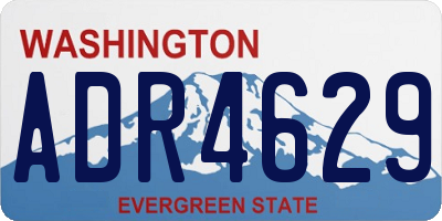WA license plate ADR4629